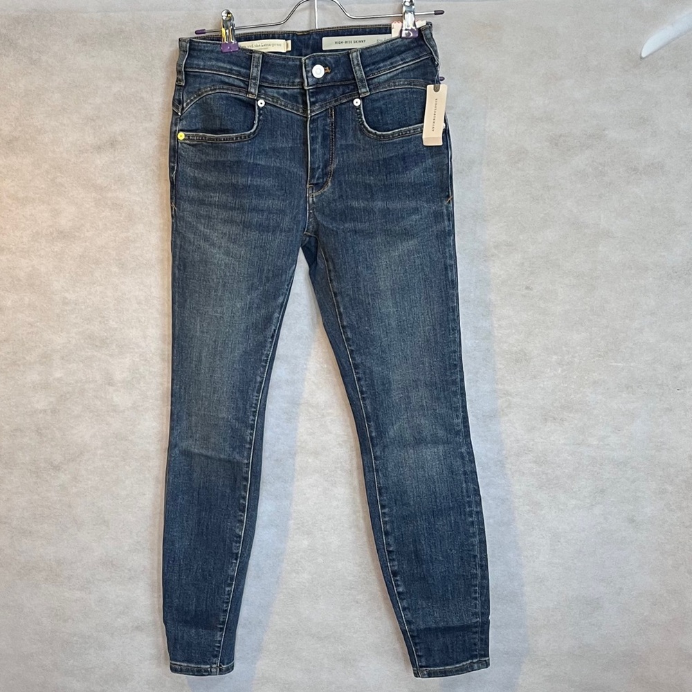 ANTHROPOLOGIE PILCRO IRIS High Rise Skinny JEANS size 27 - Picture 7 of 13